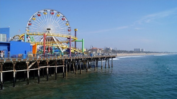 Manèges Santa Monica Pier Californie