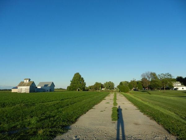 Section abandonnée de la Route 66 à Towanda, avant aménagement