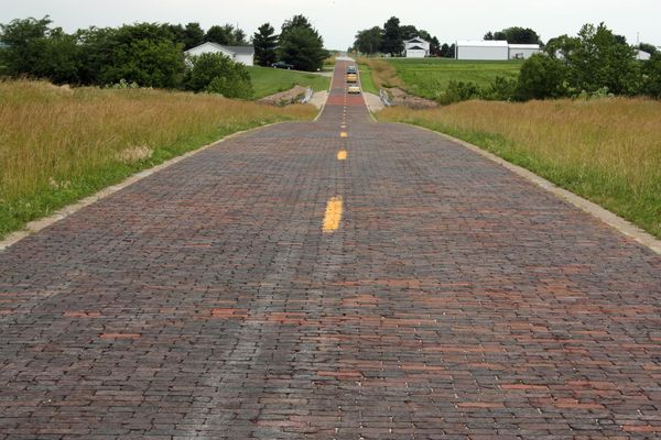 Route 66 entre Chatham et Auburn Illinois