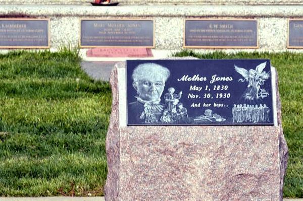 Tombe de Mother Jones Union Miners Cemetary Mount Olive Ilinois