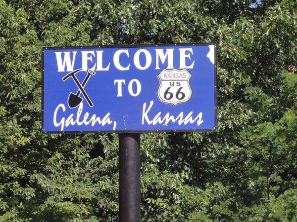 Panneau Galena Route 66 Kansas