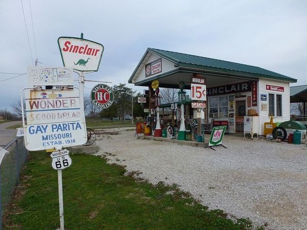 Gay Parita Sinclair Station Halltown Missouri Route 66