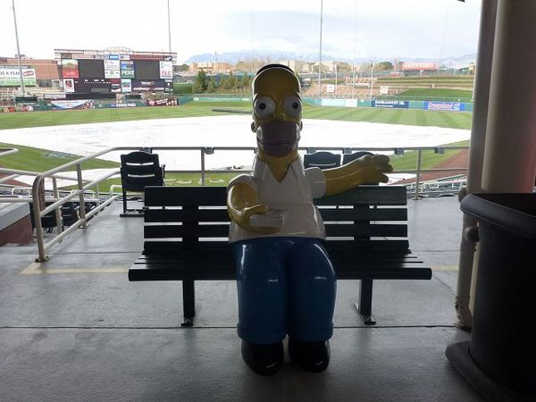 Homer Simpson Isotopes Park Albuquerque Nouveau-Mexique