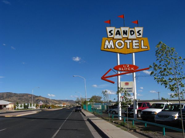 Enseigne Sands Motel Grants Nouveau-Mexique