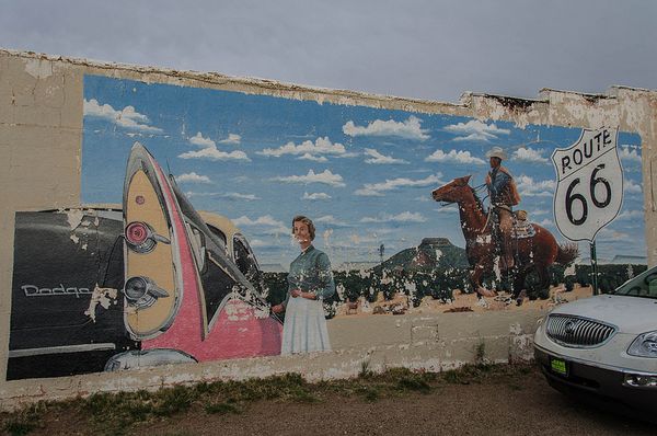 Mural Tucumcari Route 66 Nouveau-Mexique