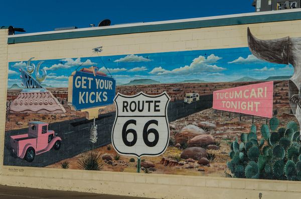 Mural Tucumcari Route 66 Nouveau-Mexique