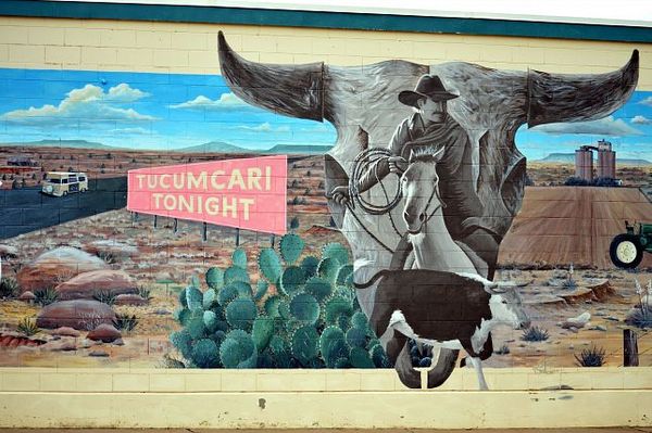Mural Tucumcari Route 66 Nouveau-Mexique