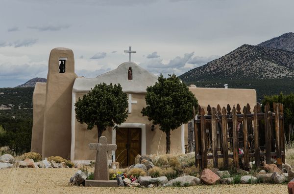 Église Golden Turquoise Trail Nouveau-Mexique