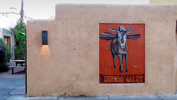 Mural Burro Alley Santa Fe Nouveau-Mexique