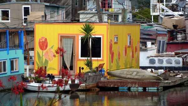 houseboat maison flottante Sausalito