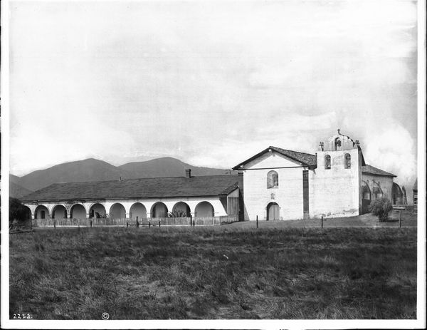 General view from the front of Mission Santa Inez, 1904