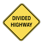 Panneau divided highway