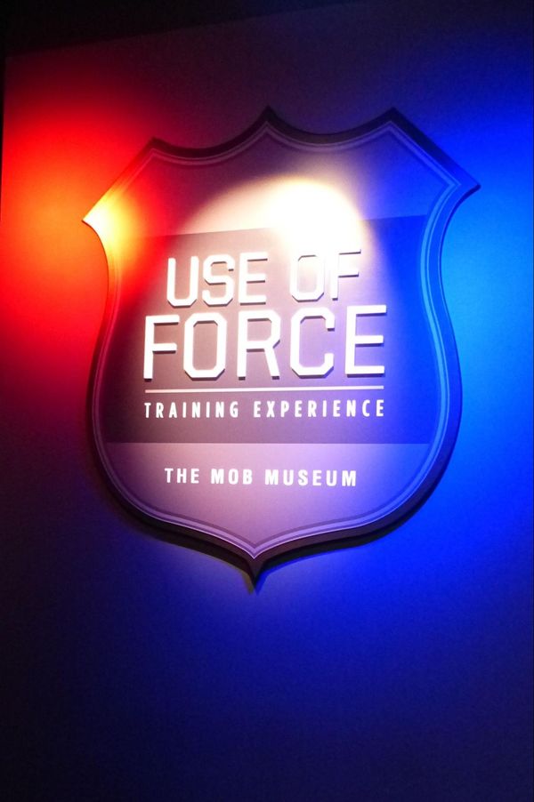 Use of force training experience the Mob Museum Las Vegas