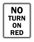 Panneau no turn on red