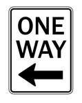 Panneau one way