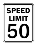 Panneau speed limit 50