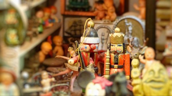 Le père Noël et casse-noisette Tinkertown Museum