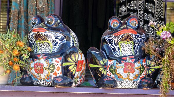 Grenouilles en porcelaines Madrid Tuquoise Trail