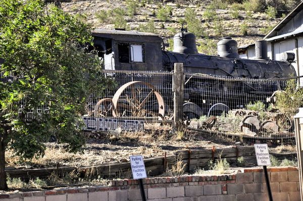 Locomotive abandonnée Madrid Old Coal TownMuseum