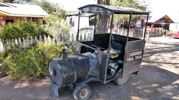 Ancien wagonnet touristique Madrid Old Coal TownMuseum