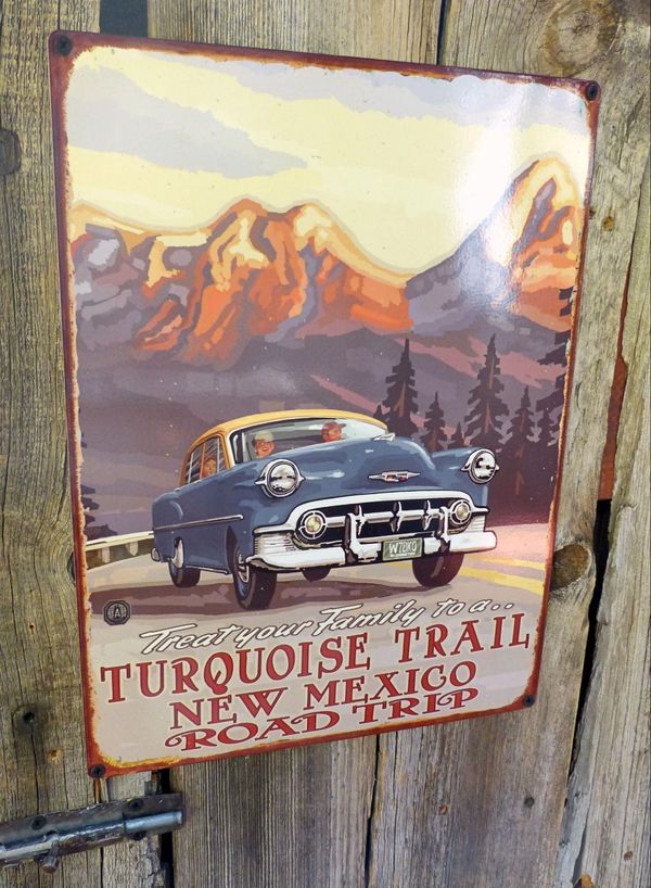 Plaque vintage Turquoise Trail