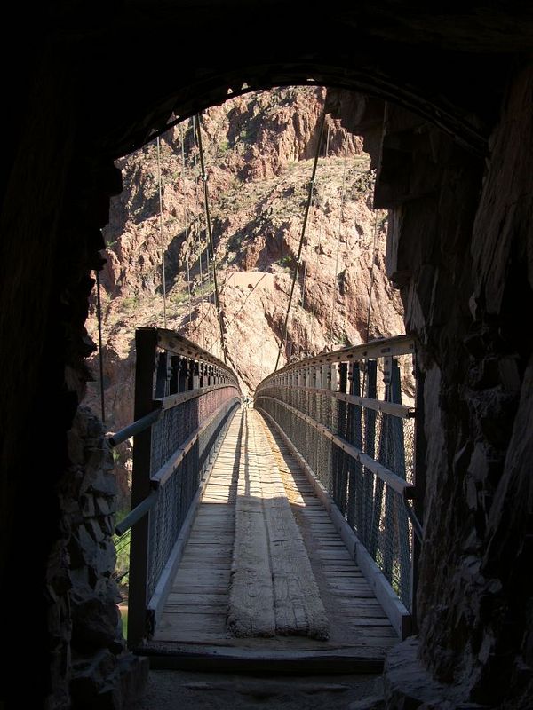 Tunnel Black Bridge Grand Canyon Arizona