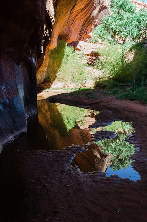 Marche vers Neon Canyon Hole in the Rock Road Utah