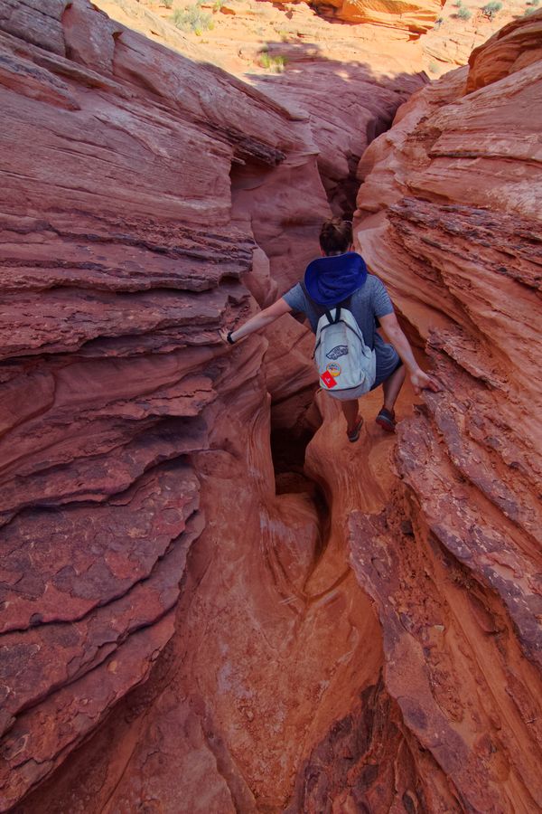 Peek-a-Boo Slot Canyon Hole in the Rock Road Utah