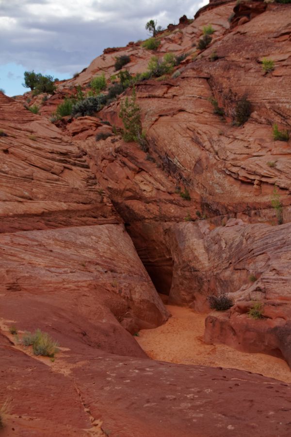 Entrée Spooky Slot Canyon Hole in the Rock Road Utah