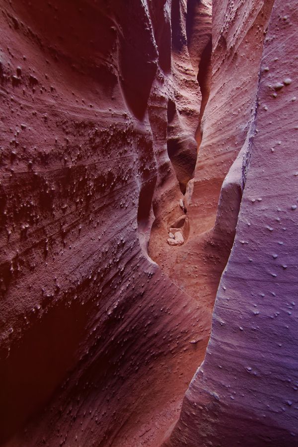Twisted passage Spooky Slot Canyon Hole in the Rock Road Utah