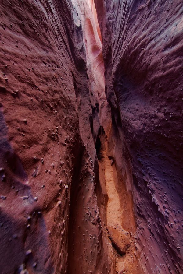 Twisted passage Spooky Slot Canyon Hole in the Rock Road Utah