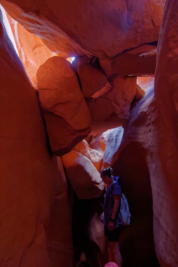 Spooky Slot Canyon Hole in the Rock Road Utah