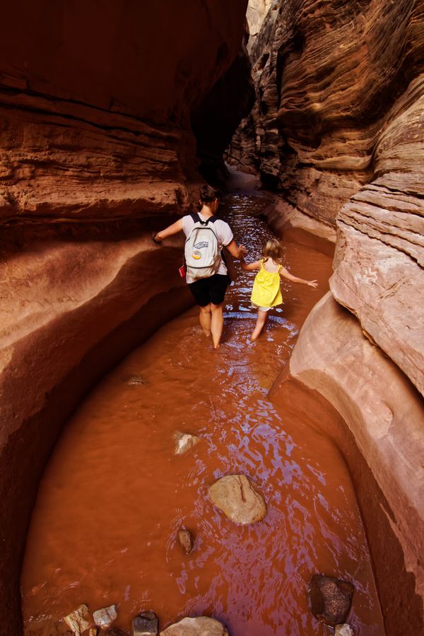 Little Wild Horse Canyon après la pluie