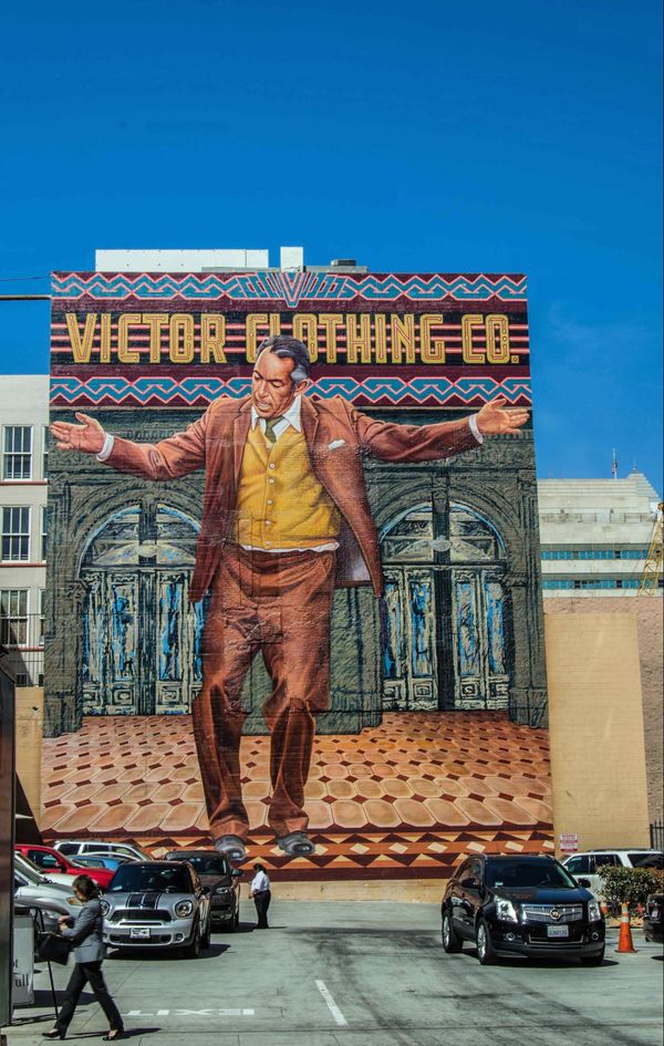 Mural Anthony Quinn Bradbury Building Los Angeles
