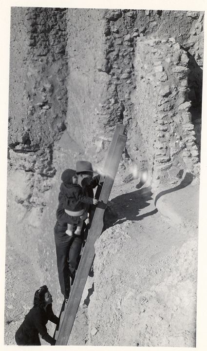 Climbing into the Castle, Avril 1946