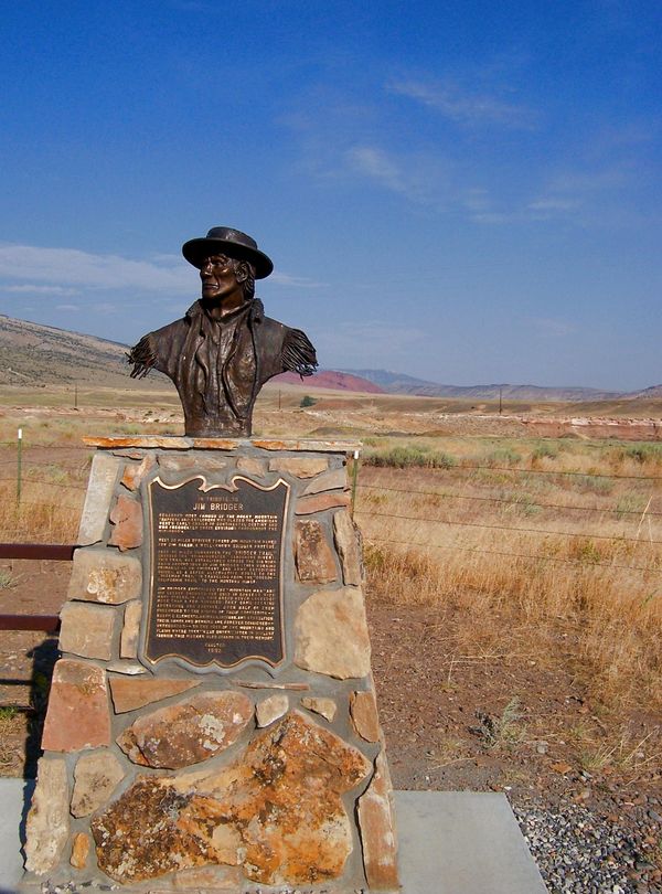 Memorial Jim Bridger Old Trail Town Wyoming