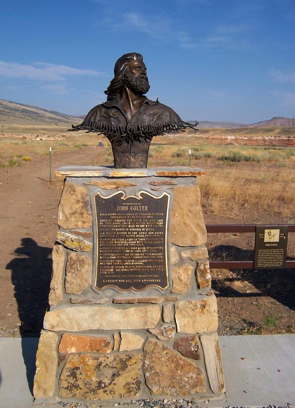 Memorial John Colter Old Trail Town Wyoming