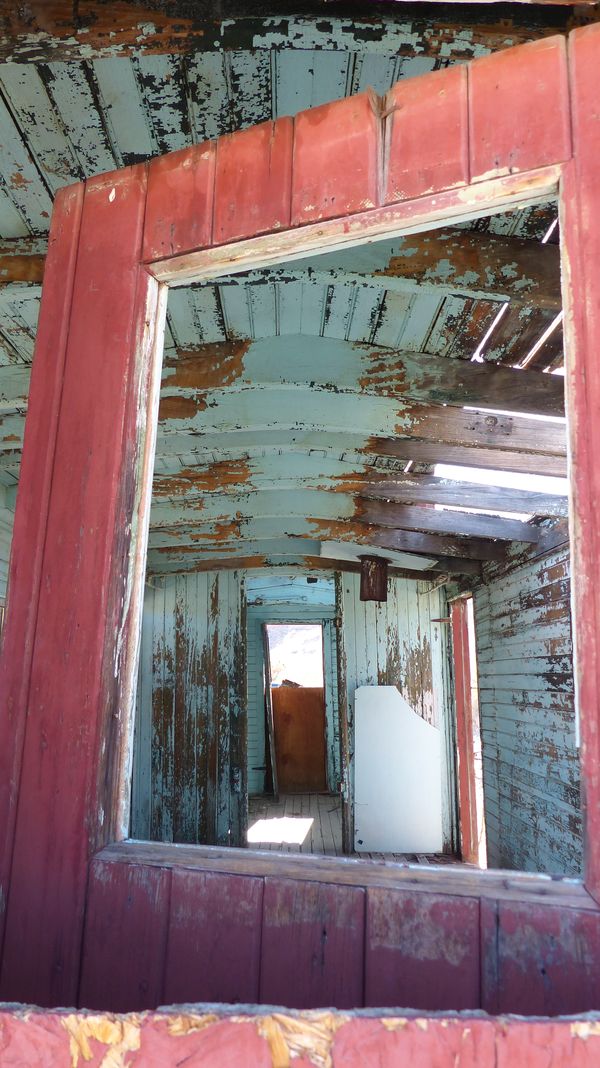 Intérieur Wagon Rhyolite Ghost Town Nevada