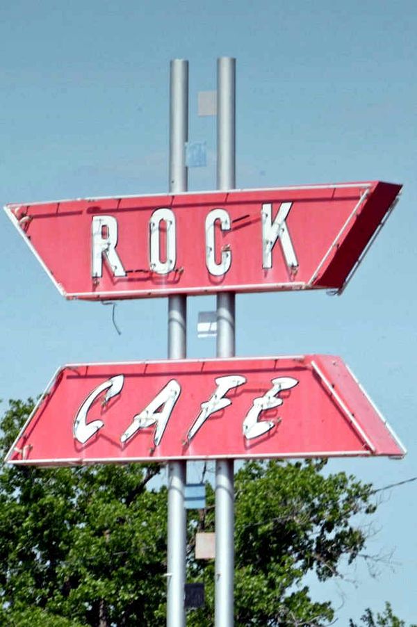 Enseigne Rock Cafe Stroud Route 66 Oklahoma