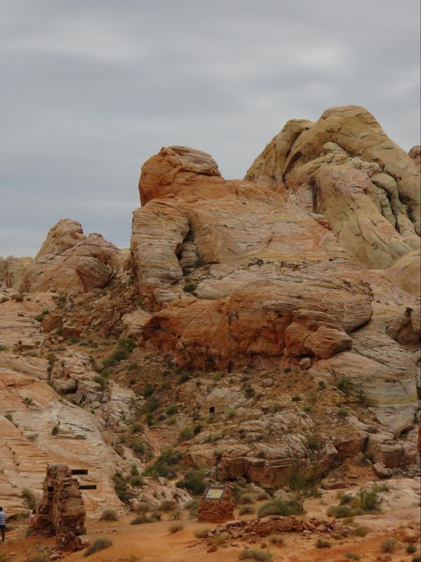 Vestiges de l'hacienda sur le White Domes Trail