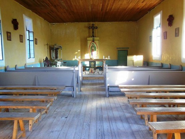Intérieur de l'église de Terlingua
