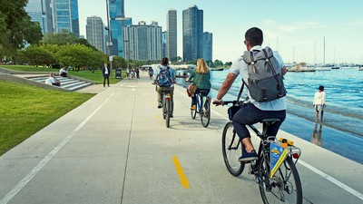 Visite guidée du Millennium Park et bords du lac Michigan à vélo Chicago