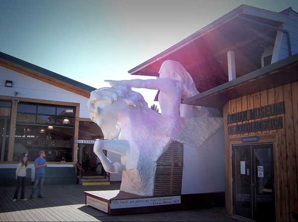 Terrasse du Welcome Center Crazy Horse Memorial