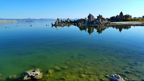 Couleur des eaux de Mono Lake