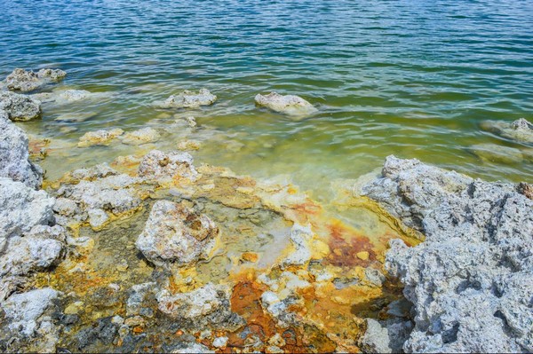 Couleur des eaux de Mono Lake