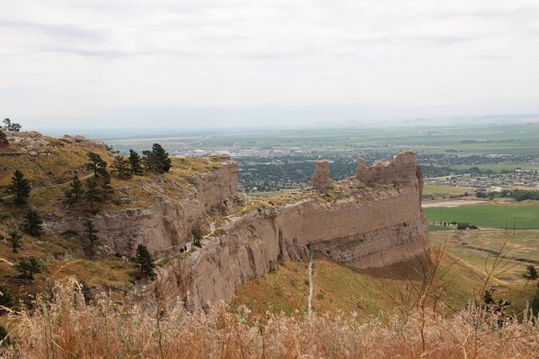 Vue sur Saddle Rock depuis South Overlook Trail