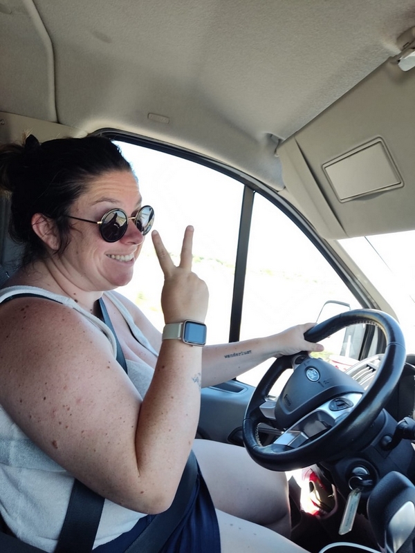Au volant d'un campervan