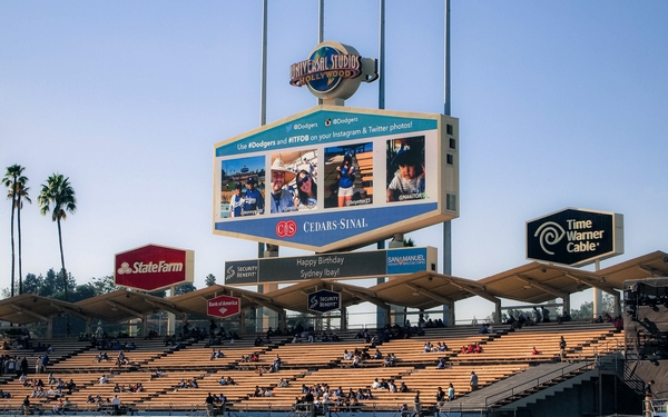 Tribunes Dodger Stadium