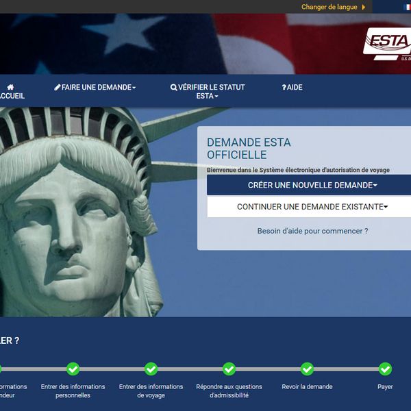 Demande officielle ESTA