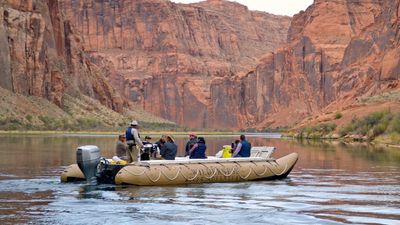 Rafting en eau calme sur le Colorado à Glen Canyon et Horseshoe Bend